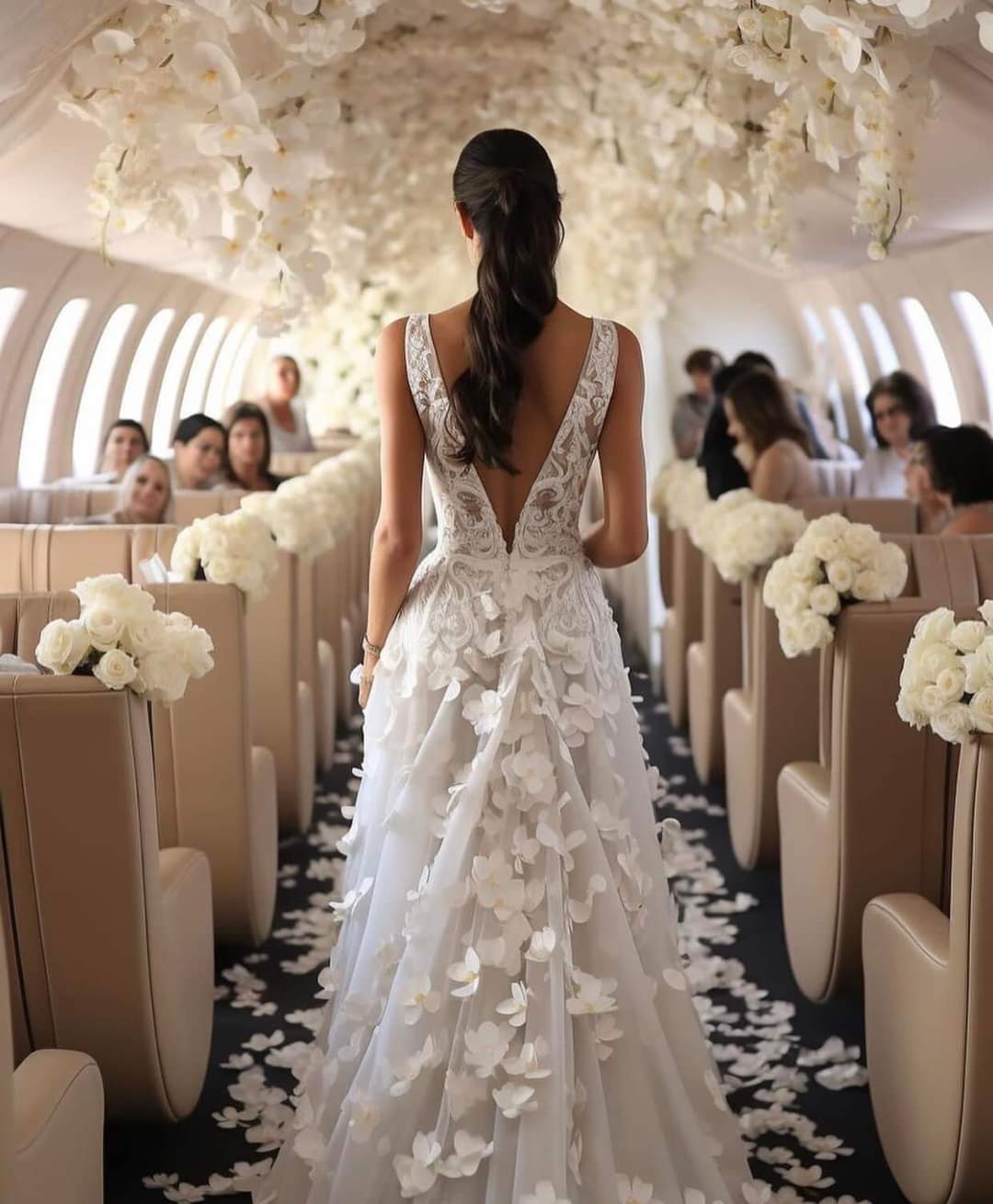 Airplane wedding