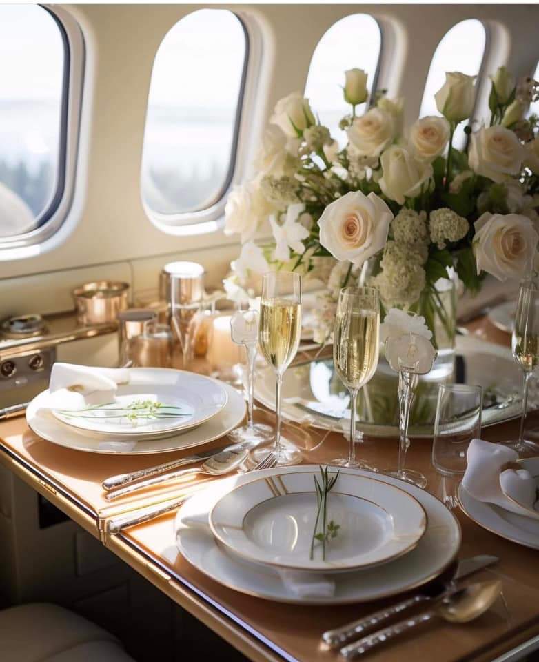 Airplane wedding