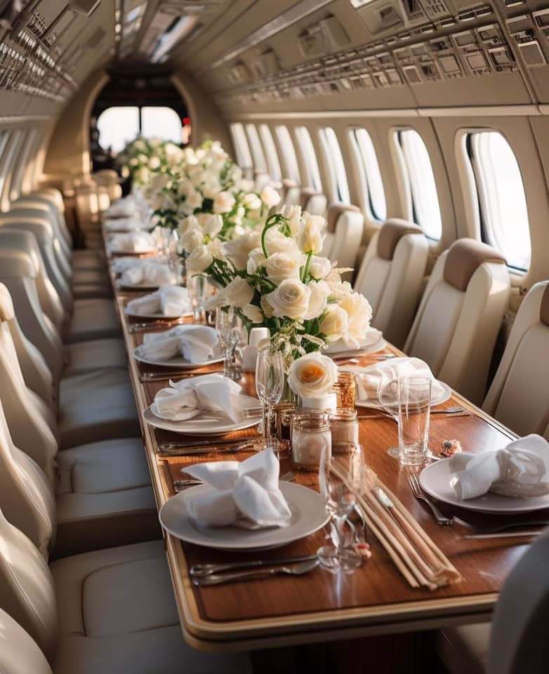 Airplane wedding